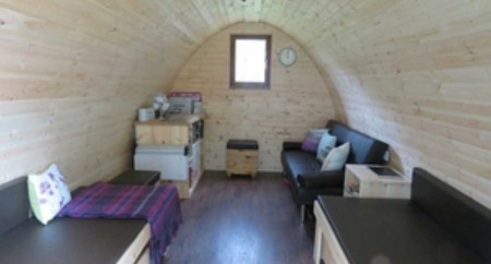 Aden Caravan And Camping inside glamping pod