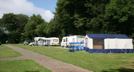 Sheltered touring pitches
