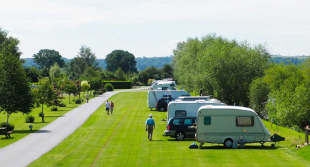 Spacious Grass Pitches on The Banks of The River Wye