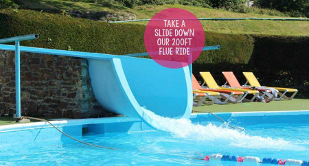 All the children and adults love our 200ft slide into the pool