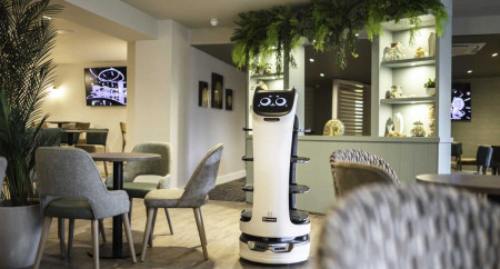 Robot Waiters in our New Restaurant